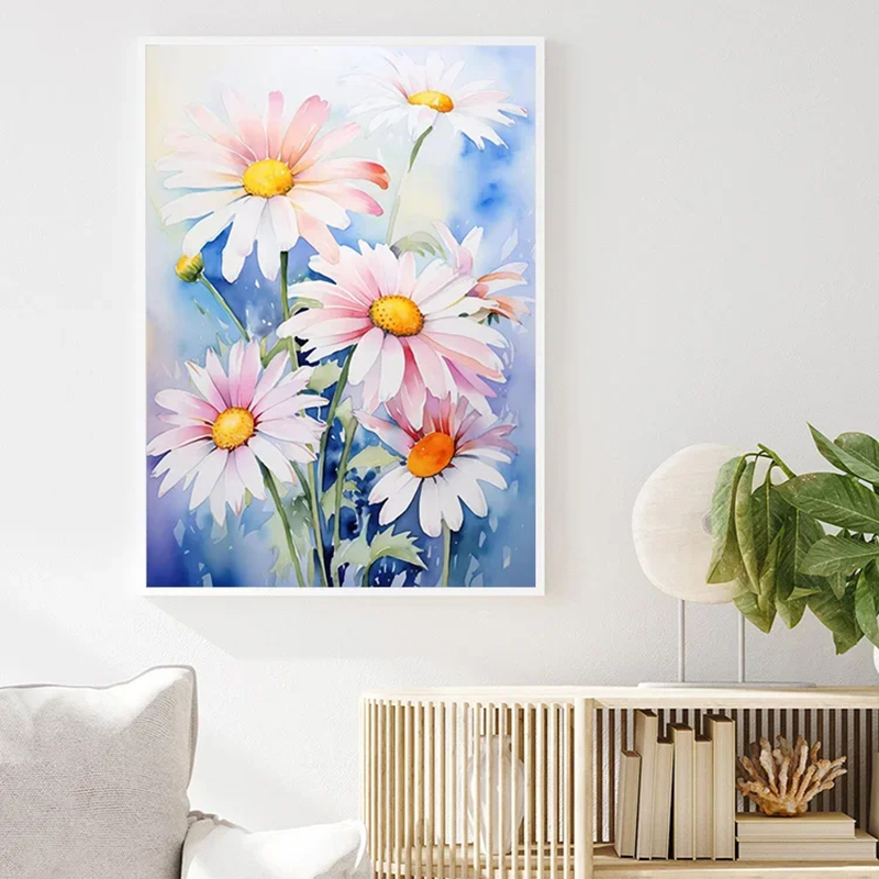 Resin Art Aesthetic - Modern Art Flower Power Poster Aesthetic