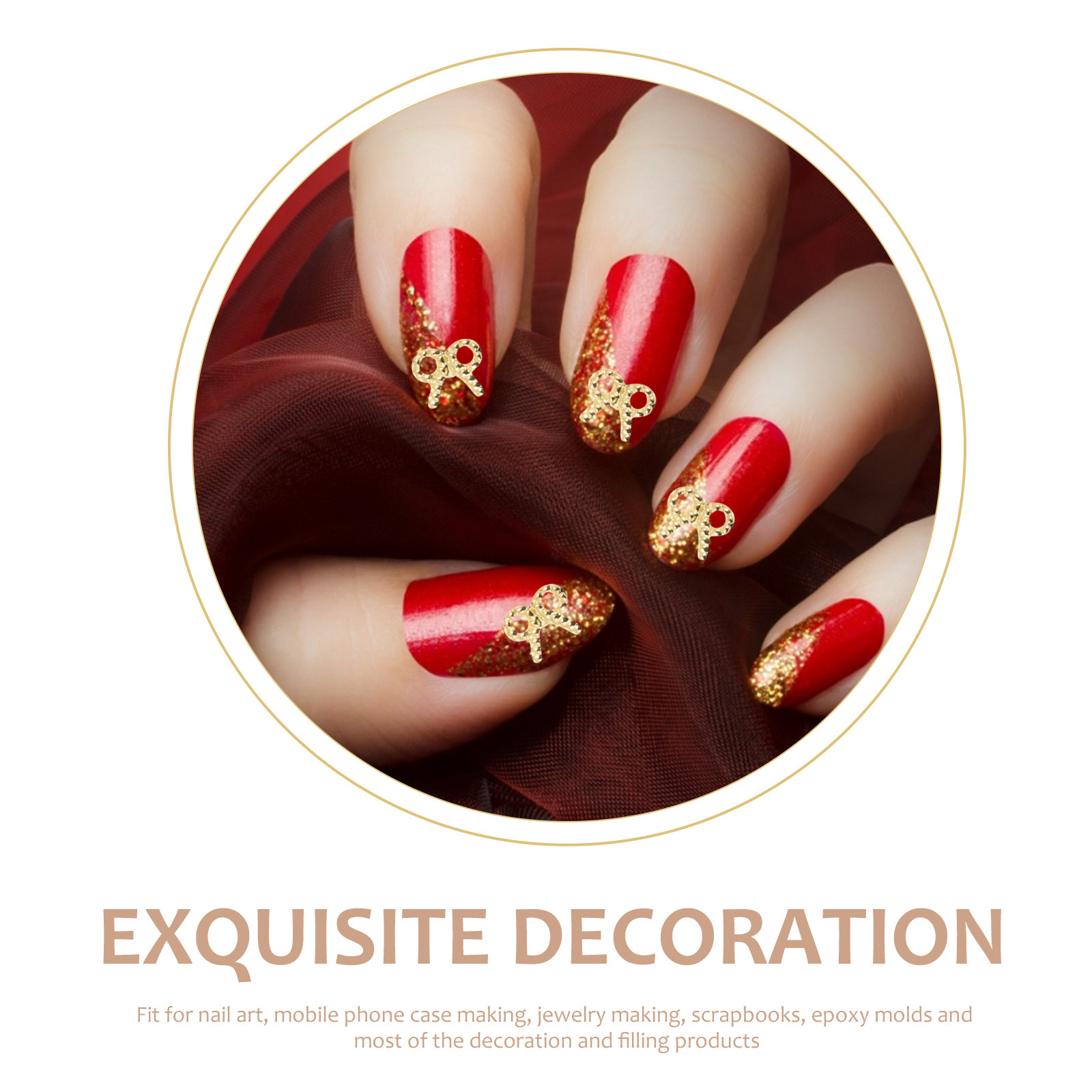 Resin Art Craft - 3 Boxes Metal Alloy Stickers Decorative