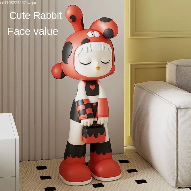 Art Cartoon Girl Statue Indoor - Resin Art Craft recension och pris