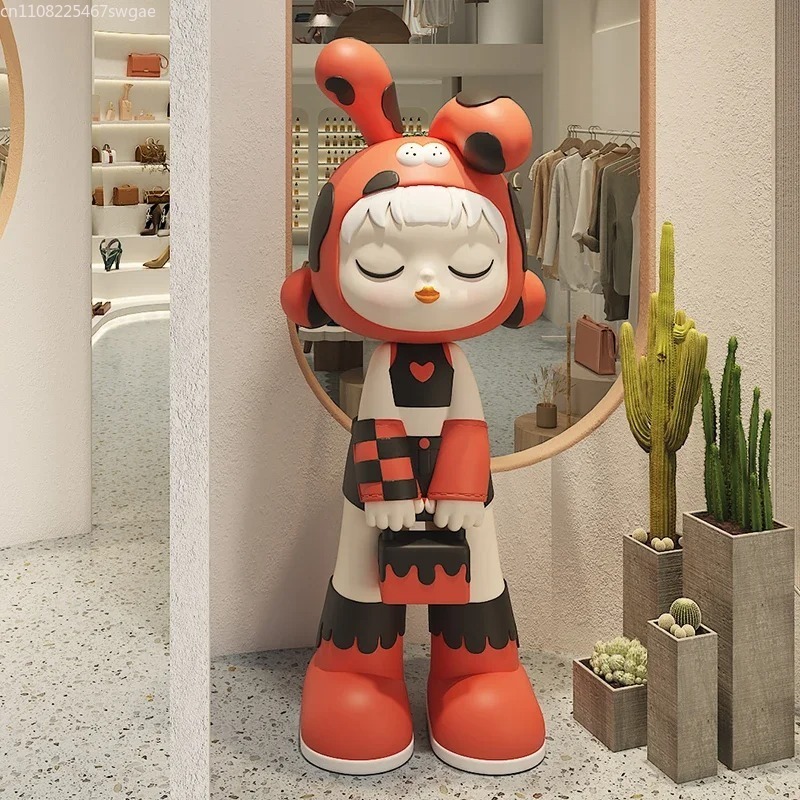 Art Cartoon Girl Statue Indoor - Resin Art Craft recension och pris