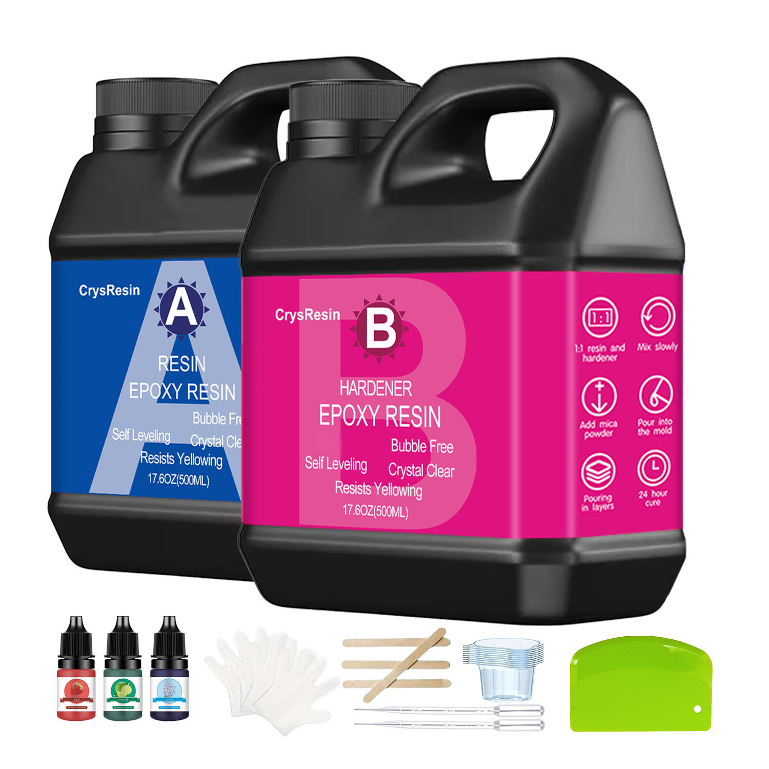 Crystal Clear Epoxy Resin 1:1  - Resin Art Epoxy recension och pris