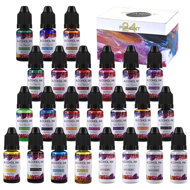 24 Color/Set 10ml  Resin Pigme - Resin Dye Opaque recension och pris