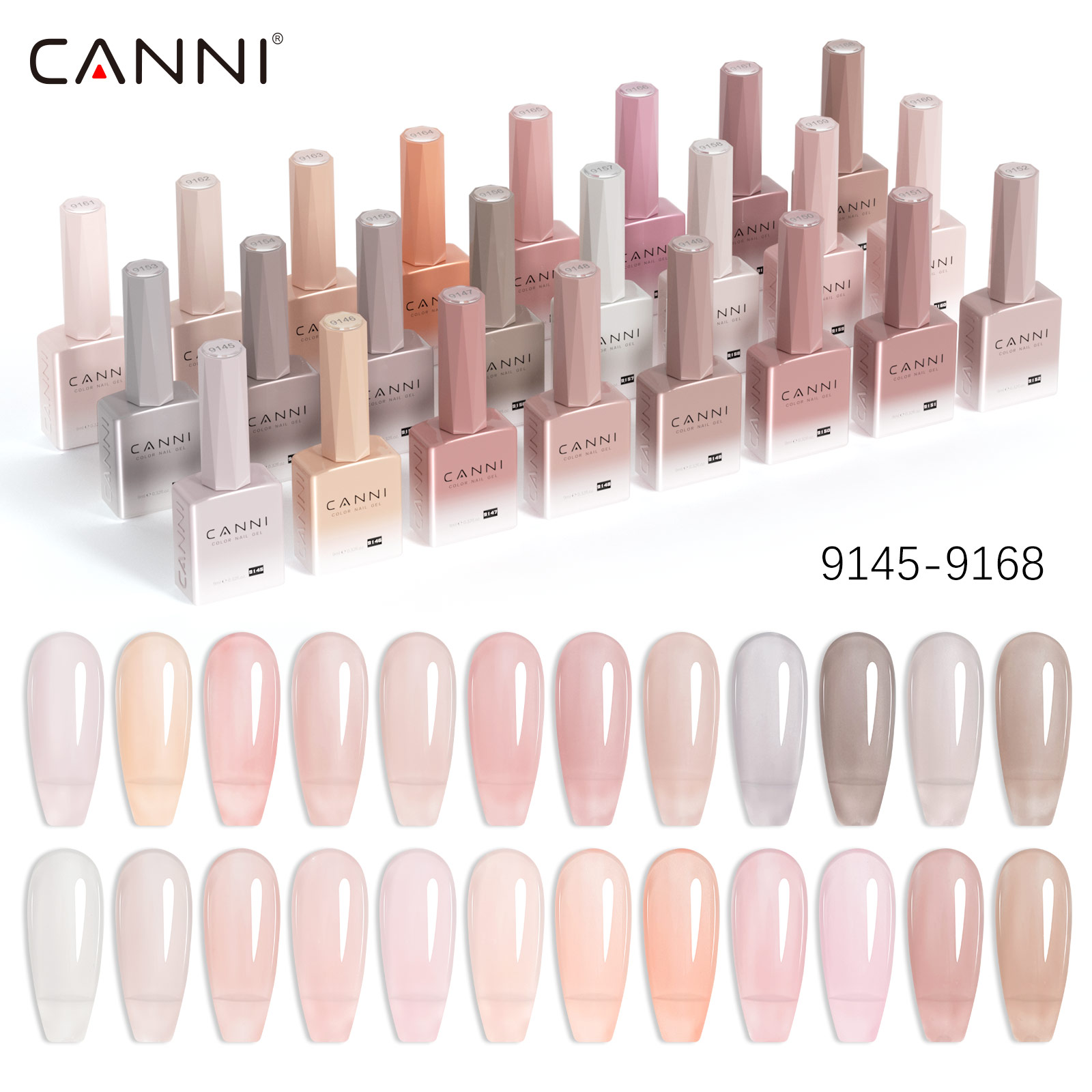 CC7 CANNI Nail Gel Polish 9ml  - Uv Lamp Nail Resin recension och pris
