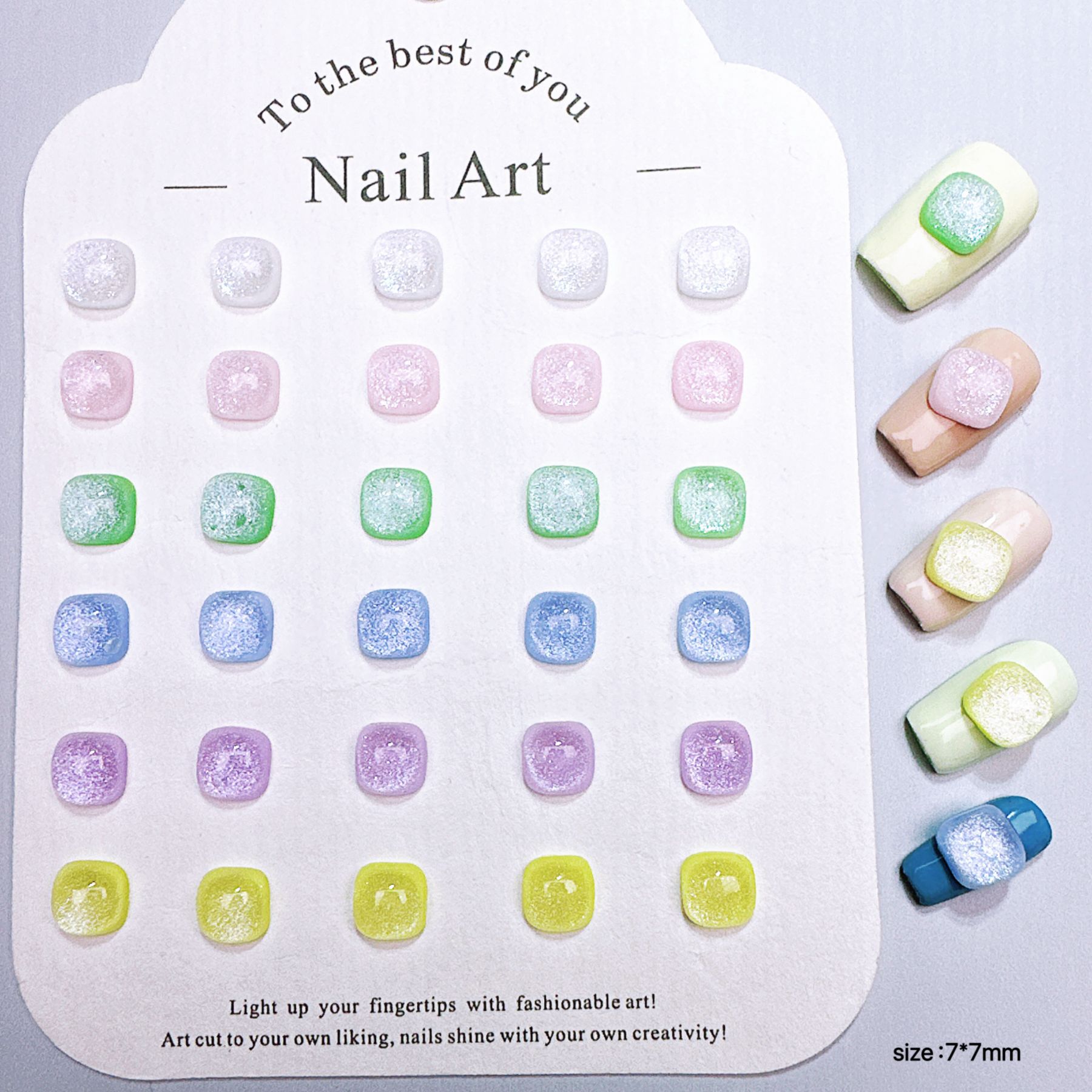 100Pcs Cat's Eye Sugar Cube Na - Resin Art Cube recension och pris