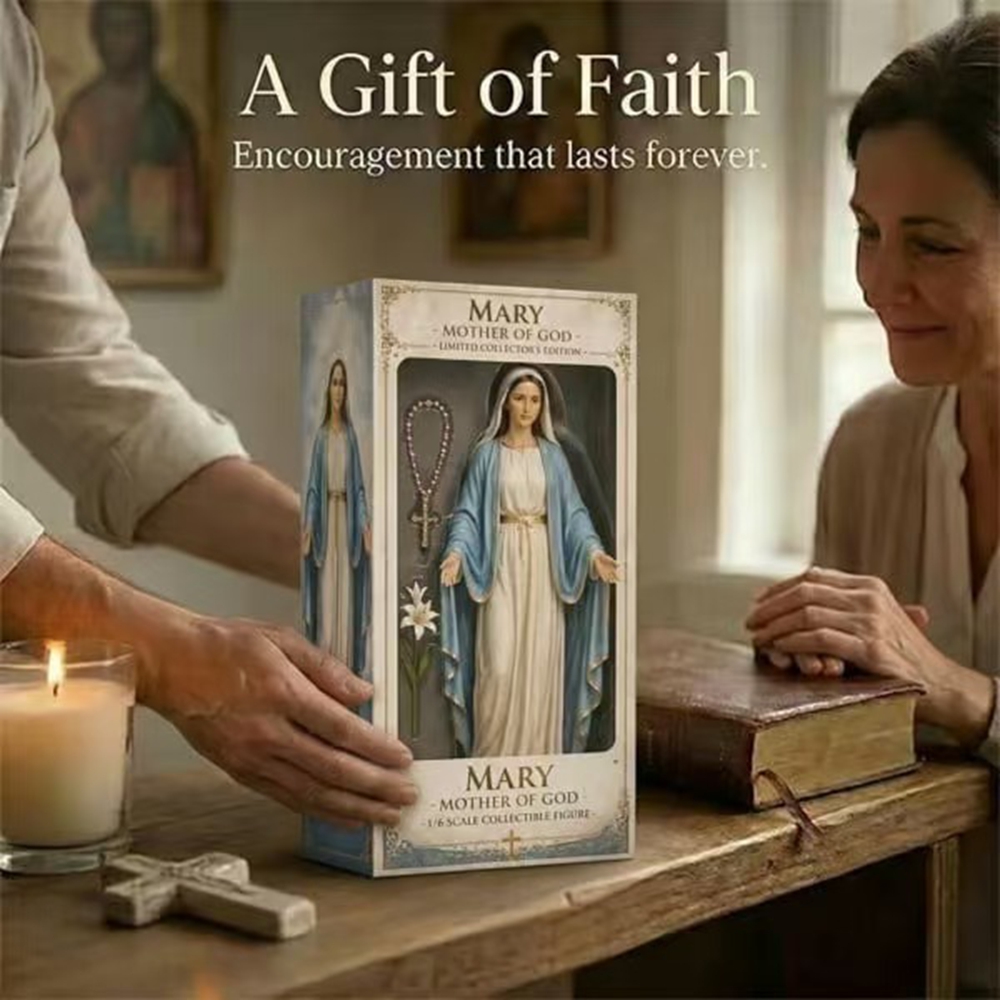 Virgin Mary Desktop Figurine O - Resin Art Mary recension och pris