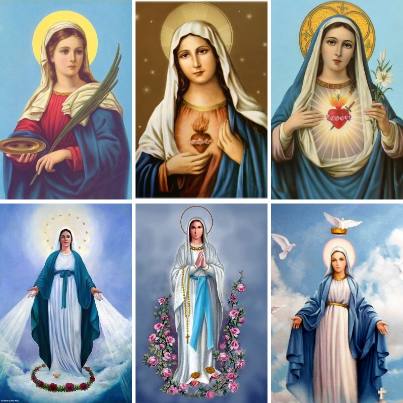Diamond Painting Mary in Praye - Resin Art Mary recension och pris