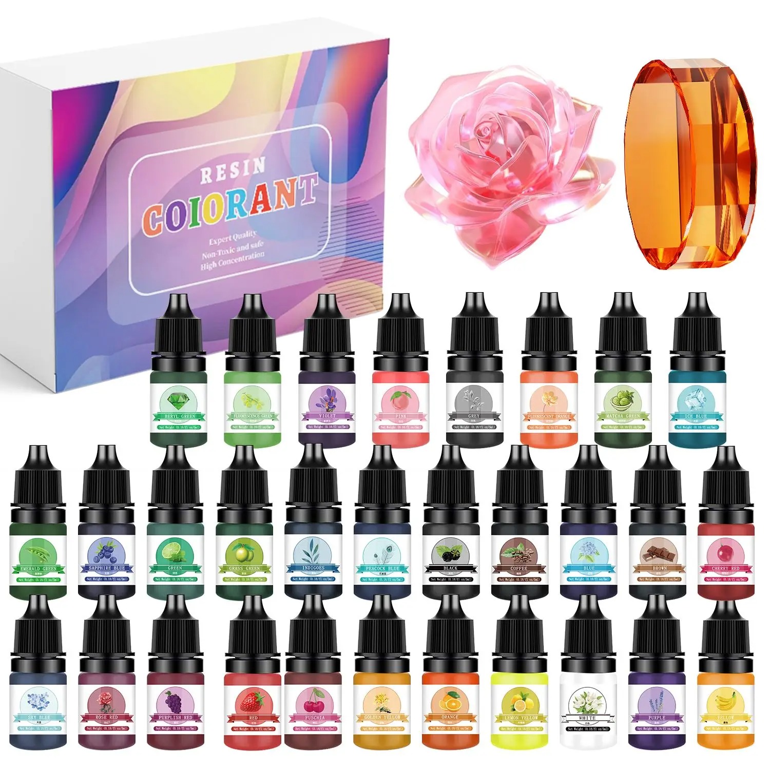 30Colors 5ml Epoxy Resin Pigme - Resin Art Epoxy recension och pris