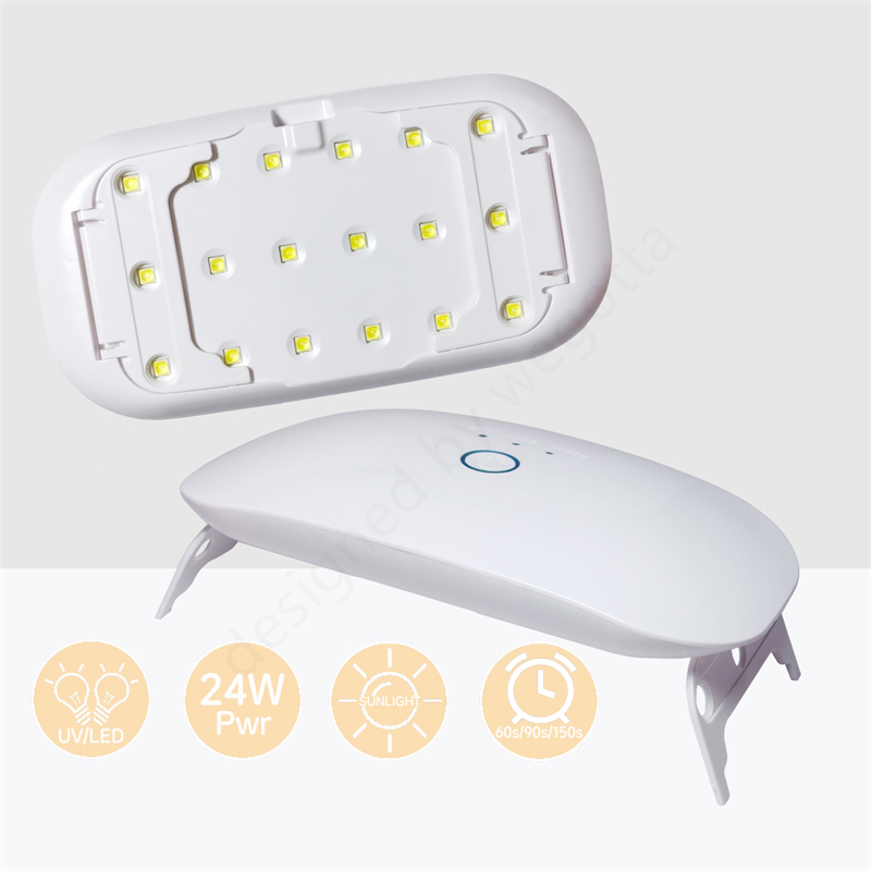 24W USB Rechargeable UV LED La - Uv Lamp Nail Resin recension och pris