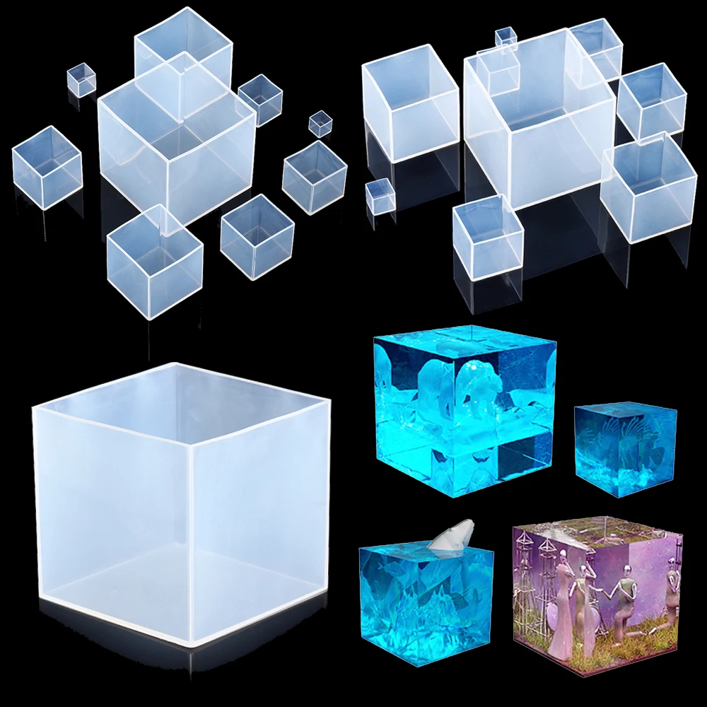 Clear Silicone Cube Molds Larg - Resin Art Cube recension och pris