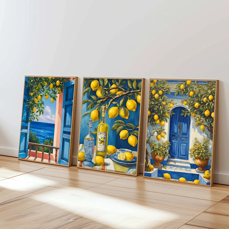 Mediterranean Italy Lemon Blue - Resin Art Kitchen recension och pris