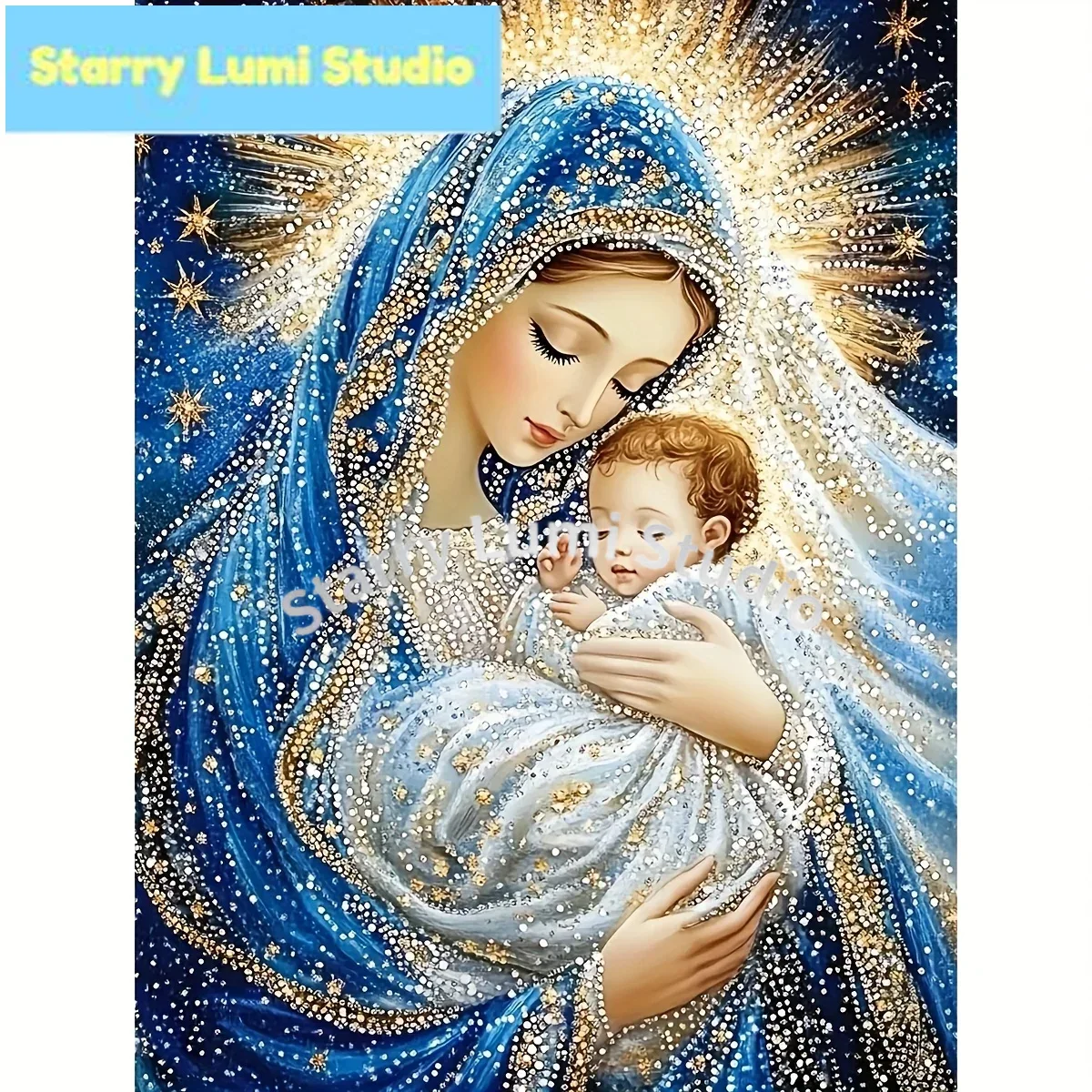 5D DIY Blessed by the Virgin M - Resin Art Mary recension och pris