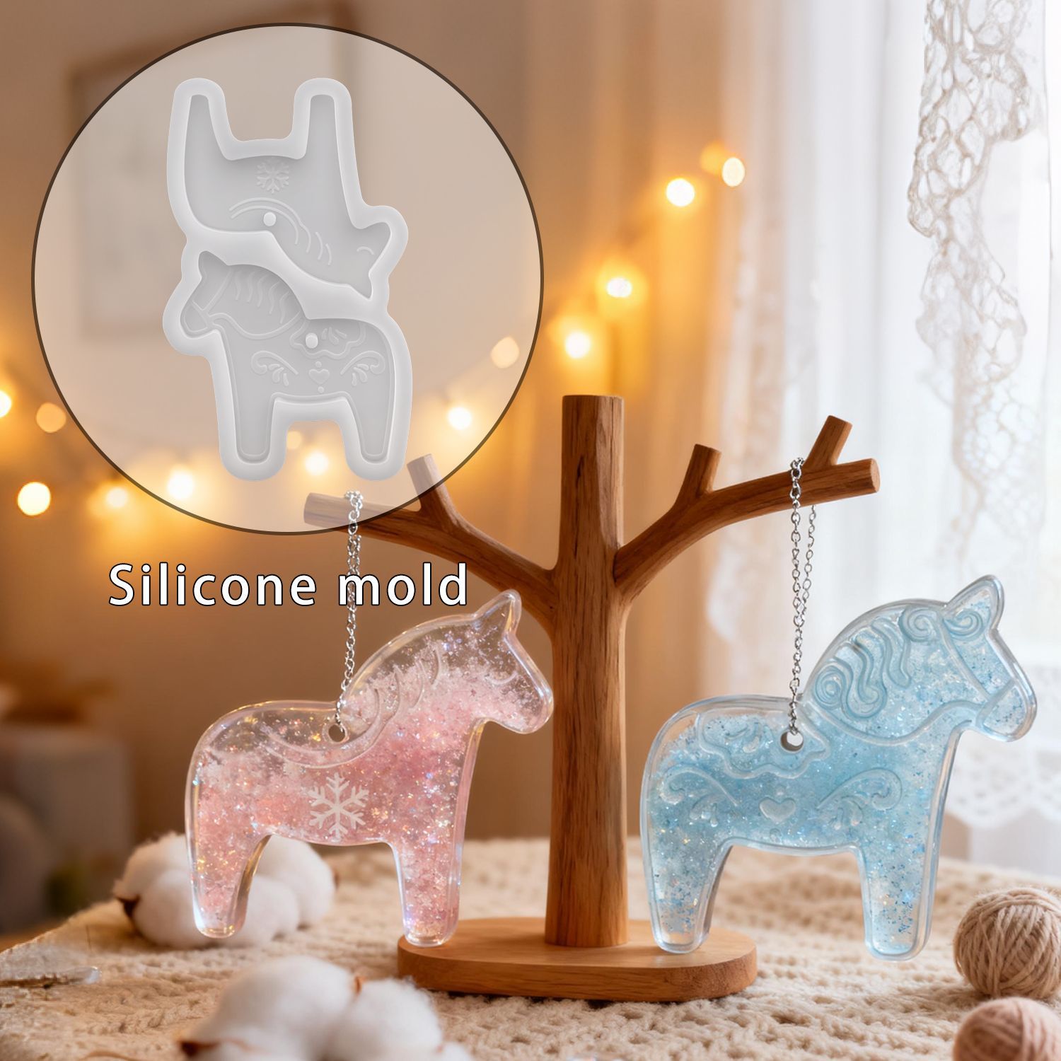 Dala Horse Silicone Molds DIY  - Resin Art Epoxy recension och pris