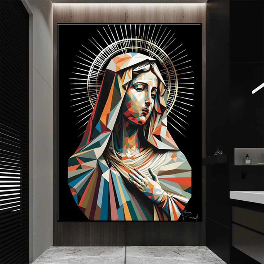 5D DIY Diamond Embroidery Pict - Resin Art Mary recension och pris