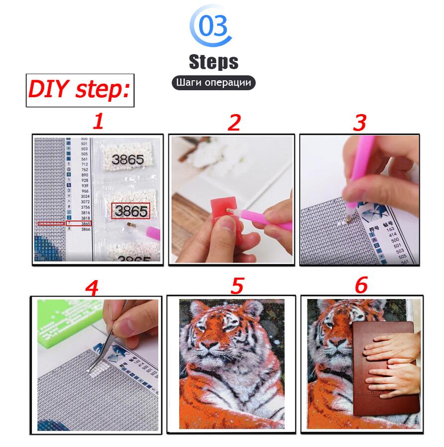 5D DIY Diamond Embroidery Pict - Resin Art Mary recension och pris