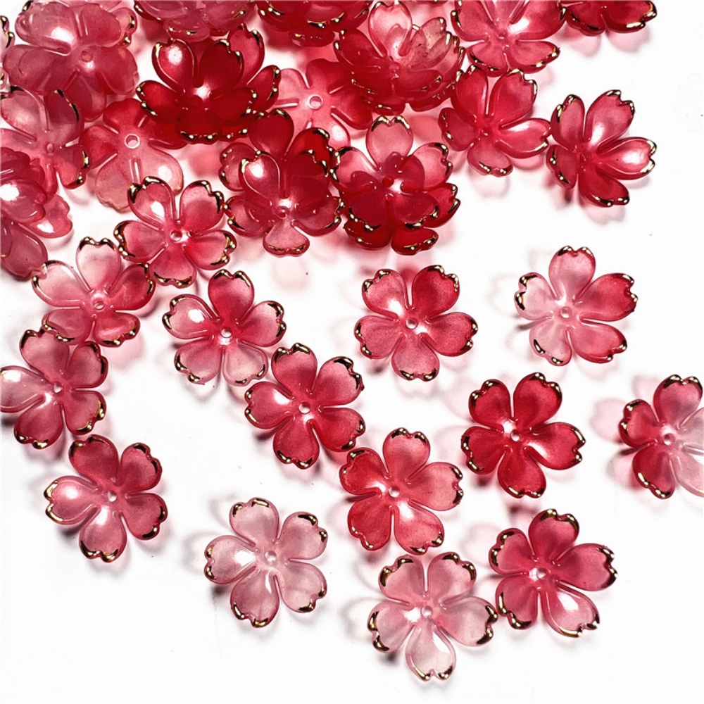 50pcs/lot 19mm Acrylic Cherry  - Resin Art Acrylic recension och pris