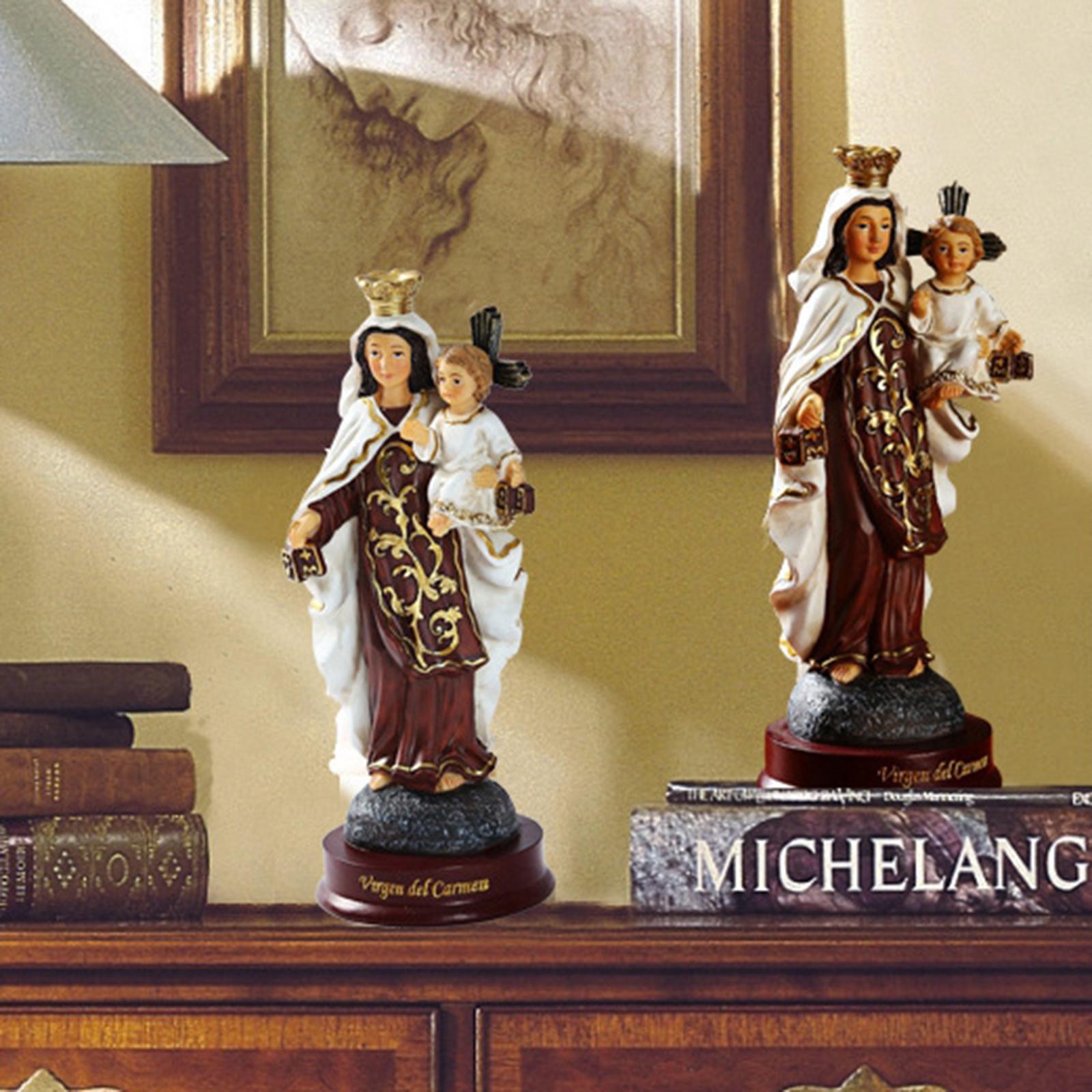 Religious Figurine Resin Virgi - Resin Art Mary recension och pris