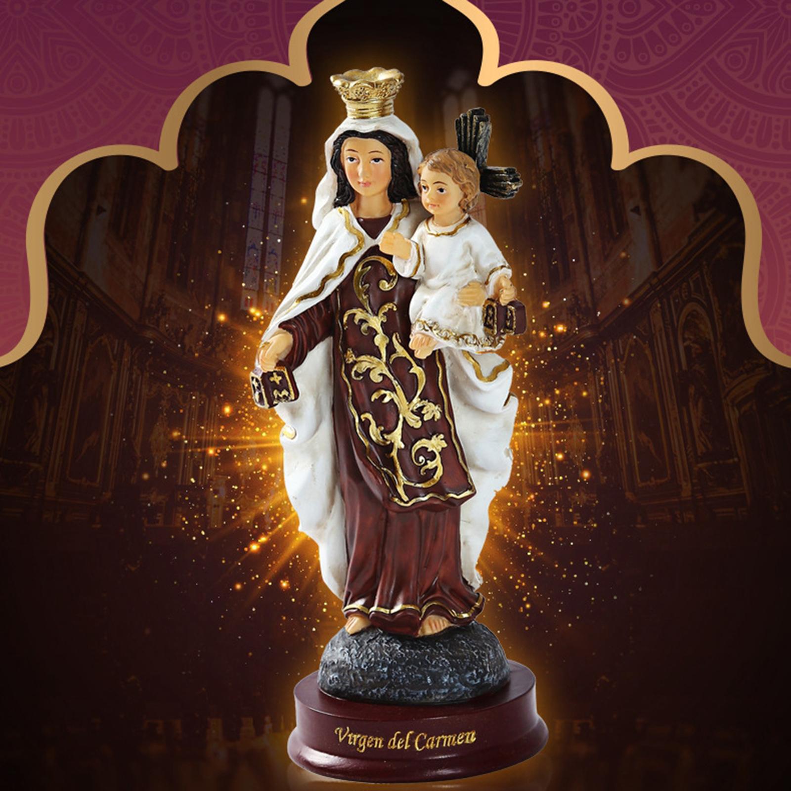 Religious Figurine Resin Virgi - Resin Art Mary recension och pris