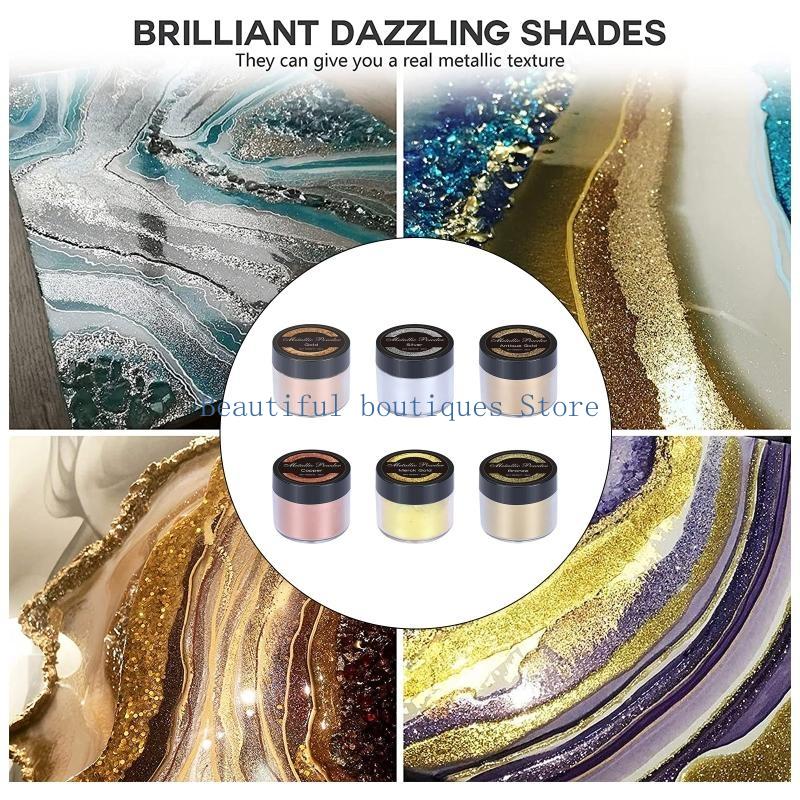 U4LF 4 Colours Soap Dye Glitte - Glitter Powder Resin recension och pris