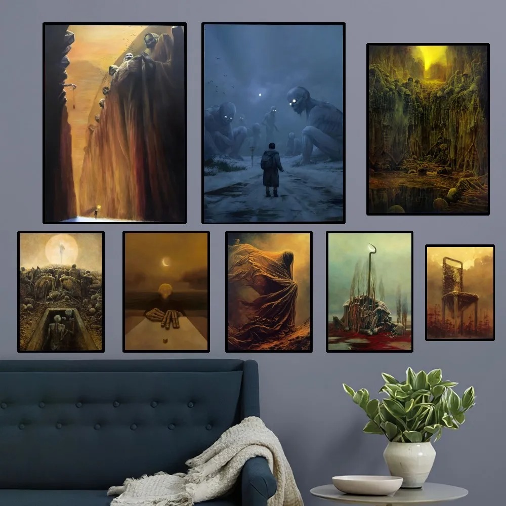 Zdzislaw Beksinski Art Poster  - Resin Art Aesthetic recension och pris