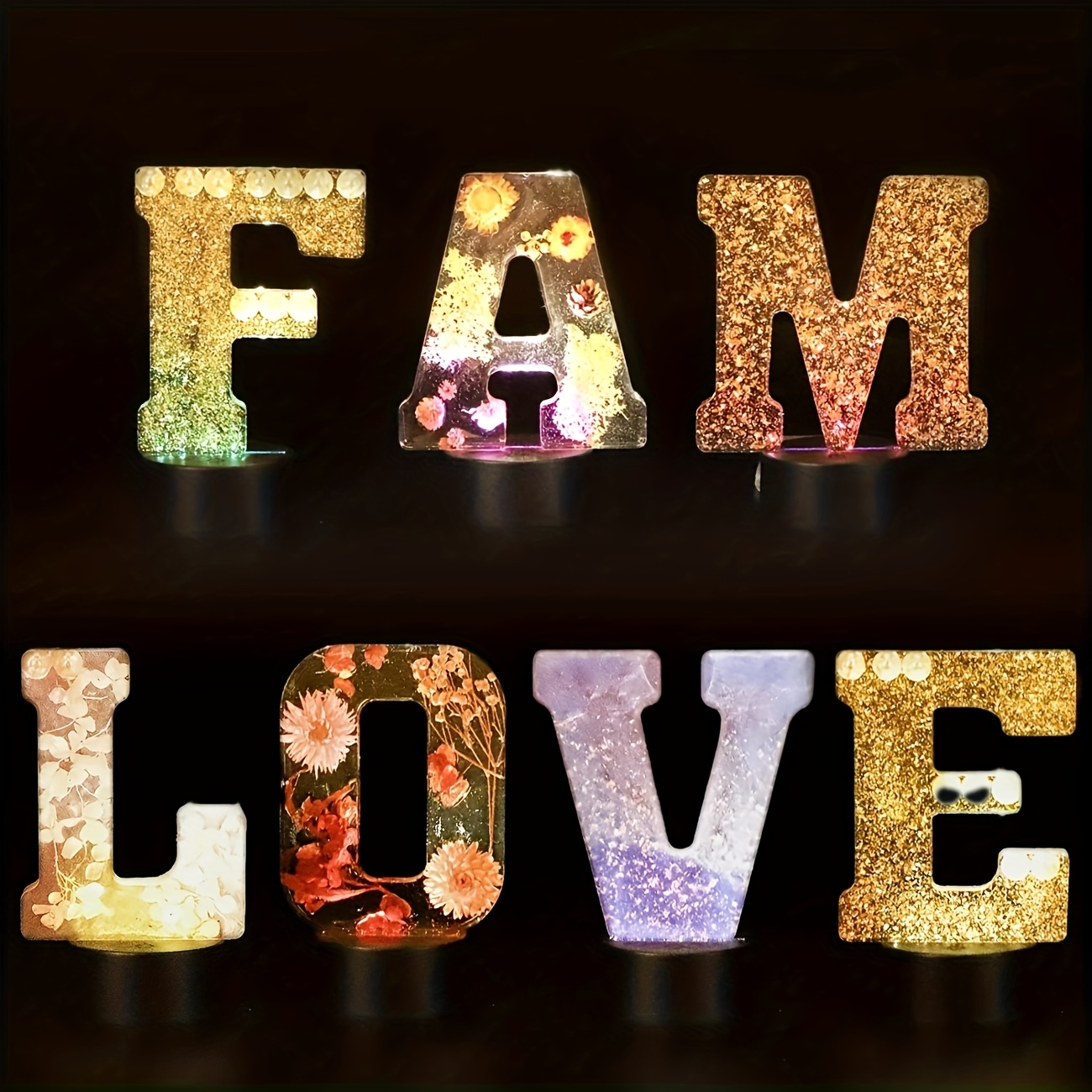 7-Inch Large Letter Resin Mold - Resin Art Epoxy recension och pris