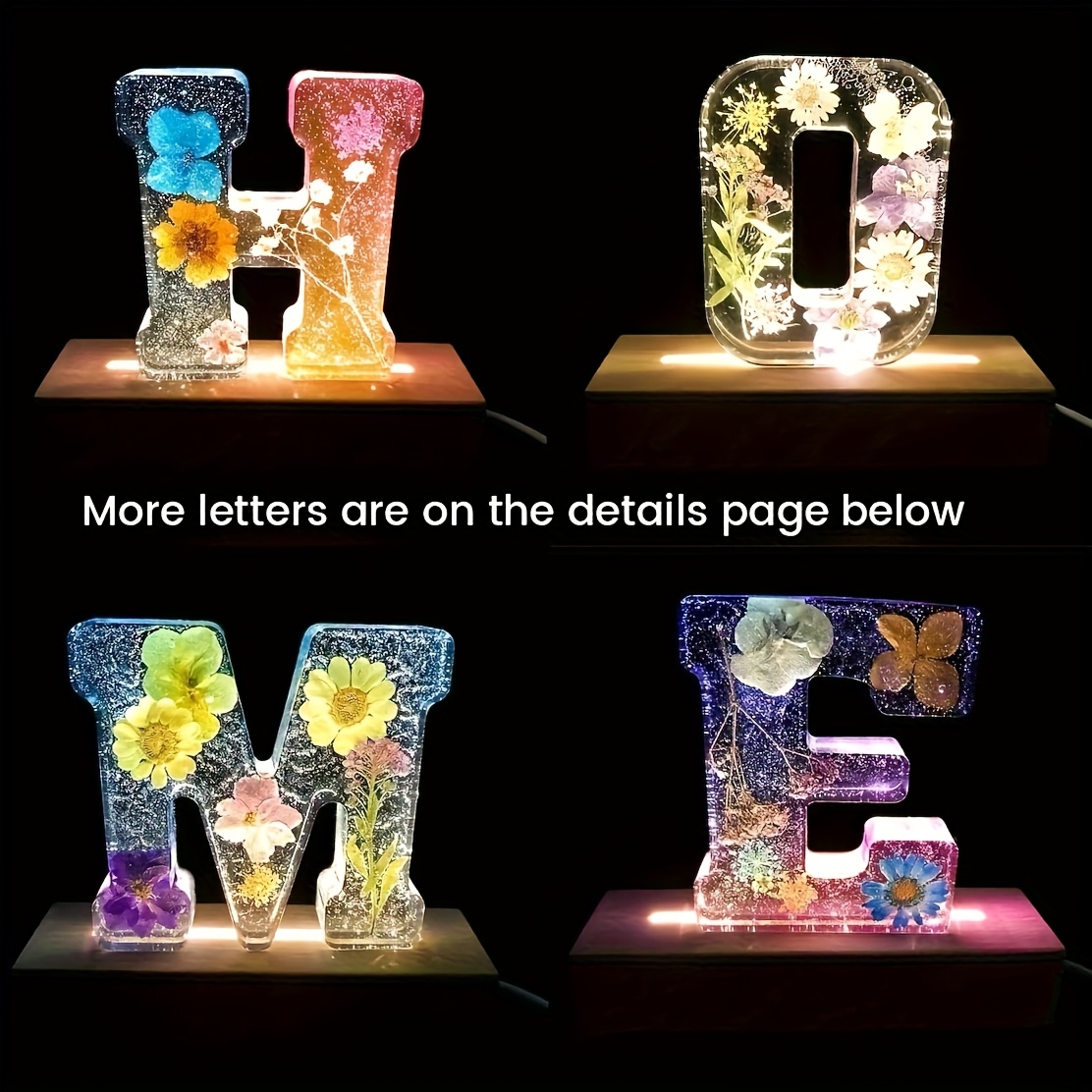 7-Inch Large Letter Resin Mold - Resin Art Epoxy recension och pris