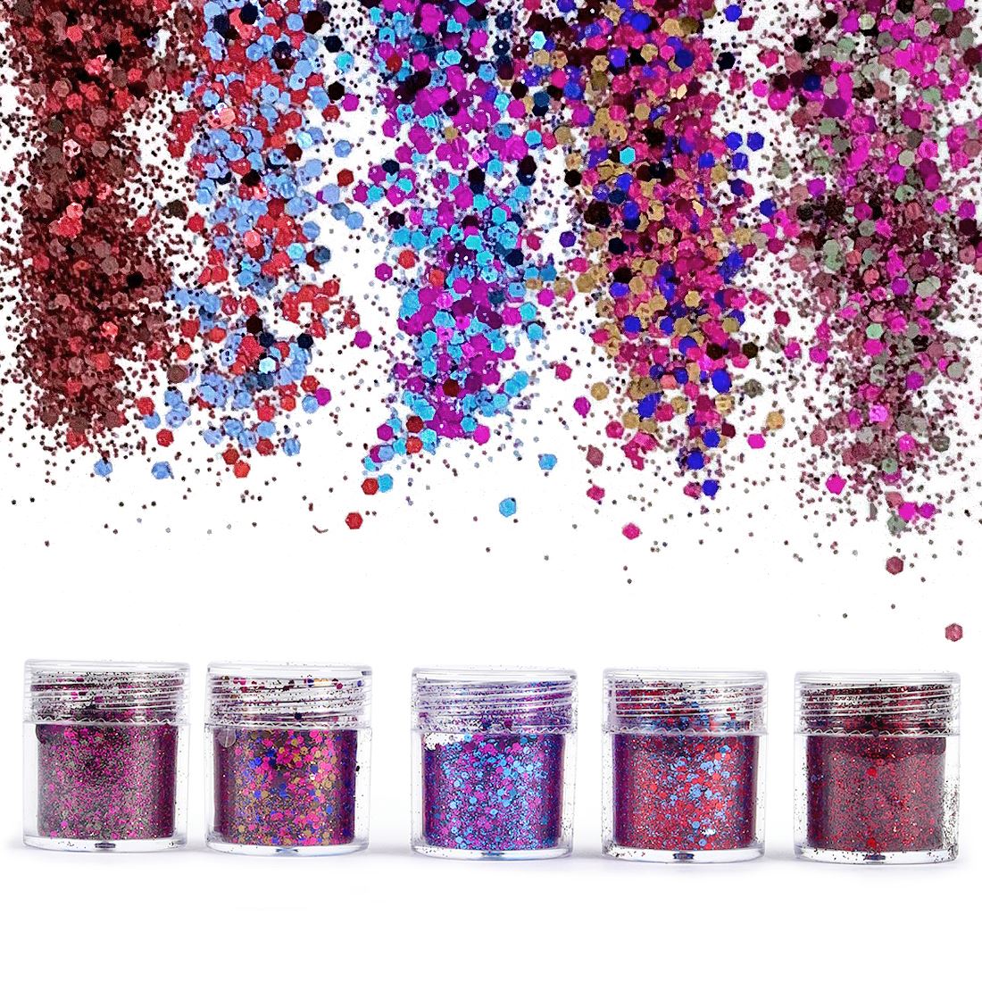 4/5 bottles Dreamlike Glitter  - Glitter Powder Resin recension och pris