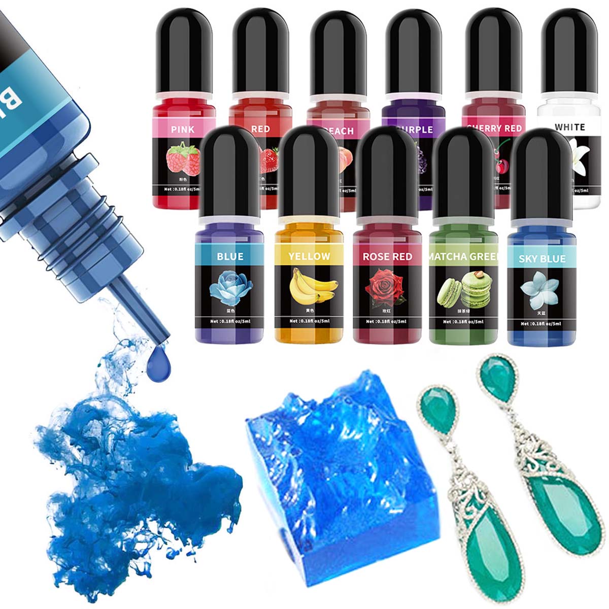 5ml/Bottle Epoxy Resin Pigment - Resin Art Epoxy recension och pris