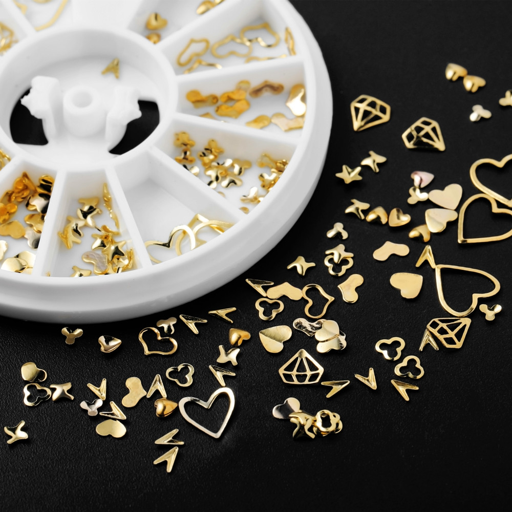 1Box Gold Nail Art Glitter Met - Glitter Powder Resin recension och pris