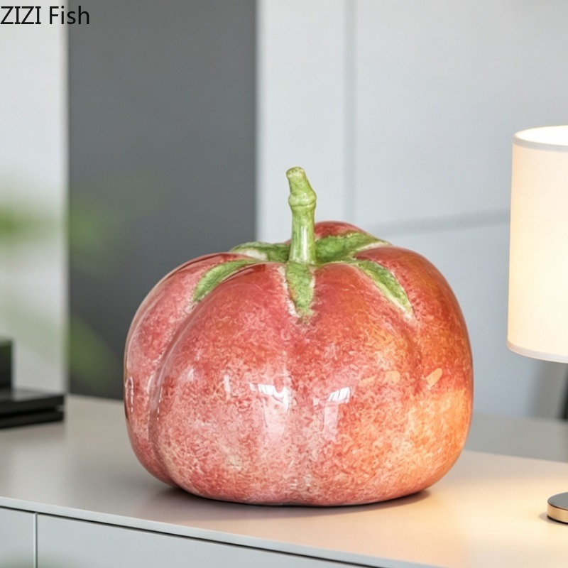 Creative Pink Pumpkin Ornament - Resin Art Aesthetic recension och pris