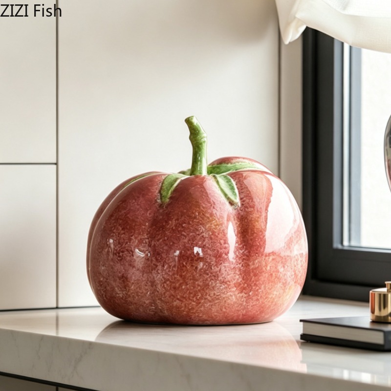 Creative Pink Pumpkin Ornament - Resin Art Aesthetic recension och pris