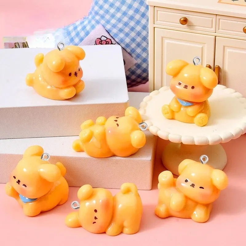 10Pcs Cute Cartoon Dog Acrylic - Resin Art Acrylic recension och pris