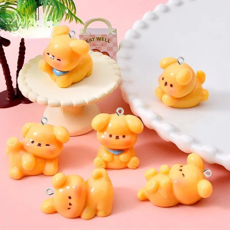 10Pcs Cute Cartoon Dog Acrylic - Resin Art Acrylic recension och pris